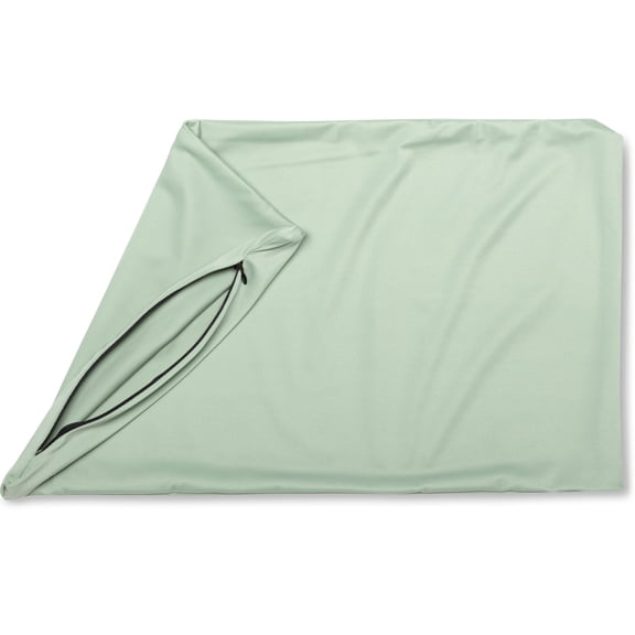 12" x 20" Throw Pillowcases (Cover Only) - 85/15 Nylon, Spandex - Luxurious, Silky, Stretchy & Soft - 1 Pcs Solid Color - A Perfect Choice for Couch Chairs Sofa Bed Adult or Kids Bedroom, Cadet Grey