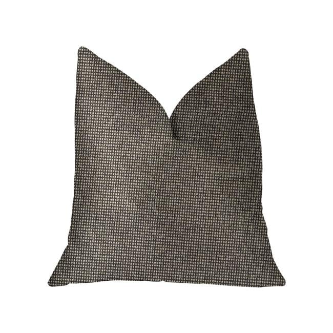 Abigail Charcoal Rayon Polyester Reversible Throw Pillow