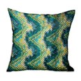 thumbnail image 1 of 12 x 20 in. Montage Haven Green Geometric Luxury Throw Pillow, 1 of 1
