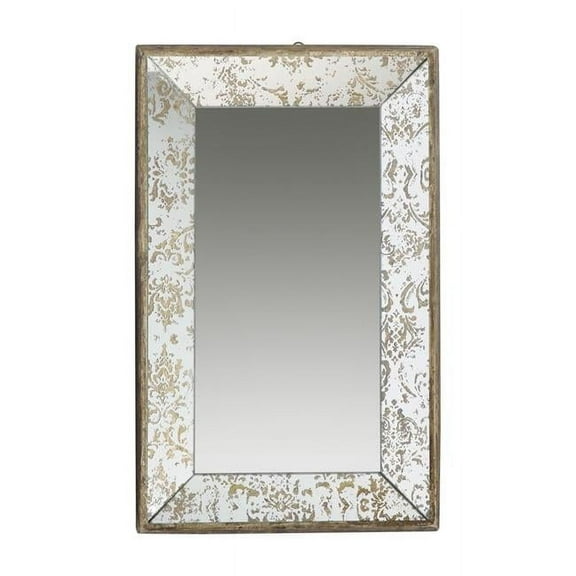 12 x 20 x 2 in. Rectangle Vintage Style Wall Mounted Accent Mirror