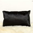 thumbnail image 1 of 12" x 20" x 5" Black Cowhide  Pillow 2 Pack, 1 of 2