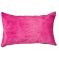 thumbnail image 1 of 12" x 20" x 5" Fuchsia Cowhide  Pillow, 1 of 2