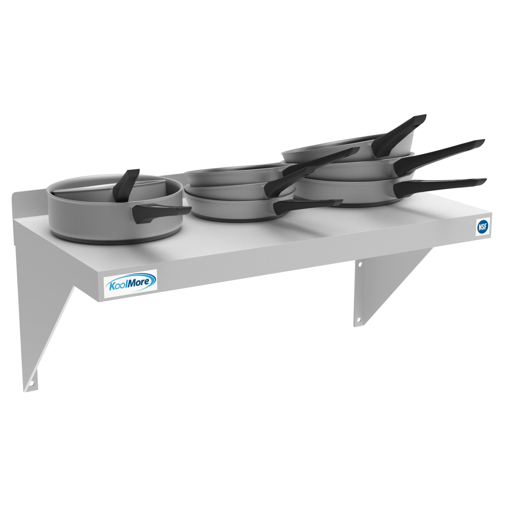 24" Heavy-Duty Stainless Steel Wall Mount Shelf