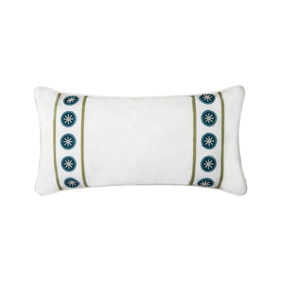 Tara Stripe Tufted Lumbar Accent Pillow 12" x 24"