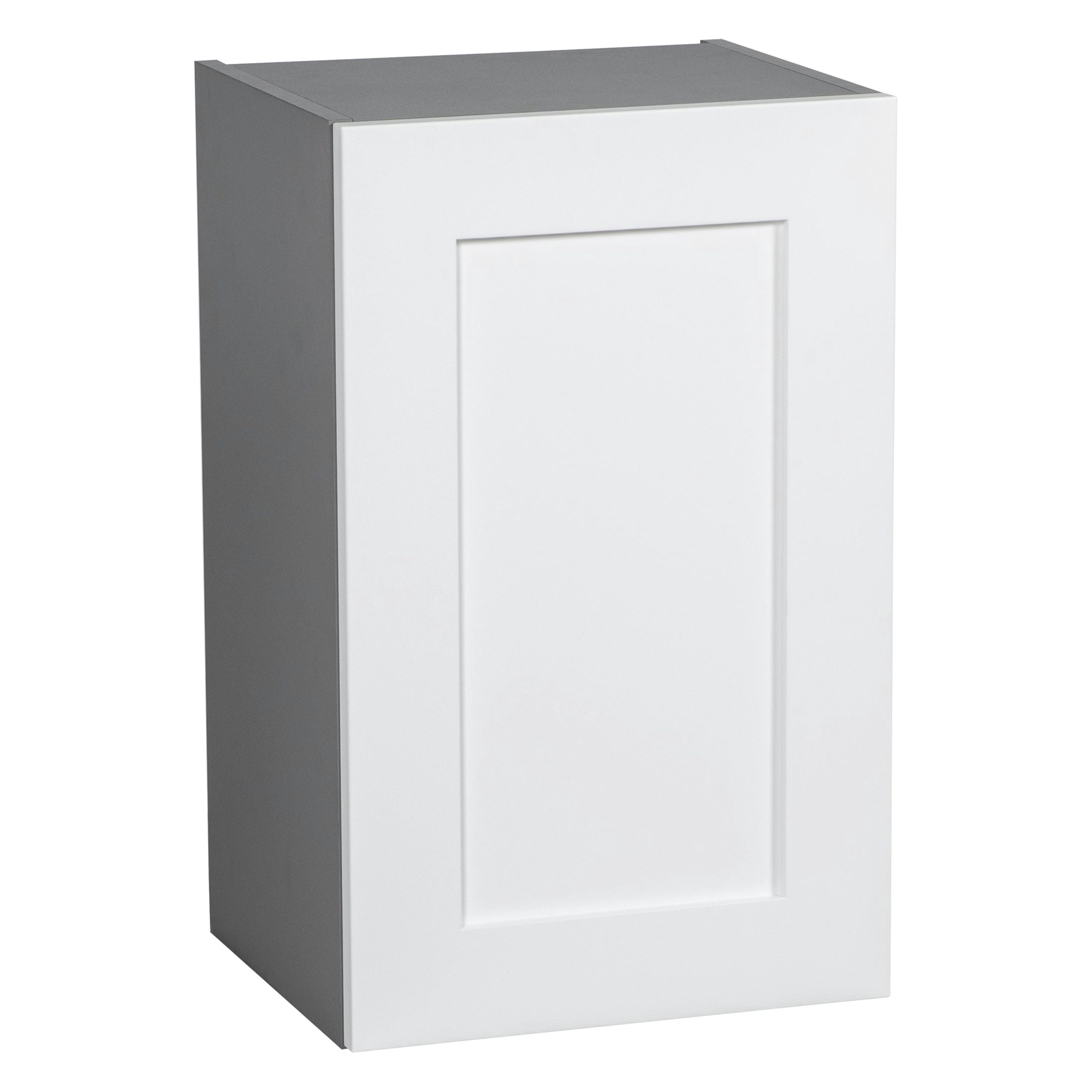 12" x 24" Wall Cabinet-Single Door-with Shaker White Matte door ...