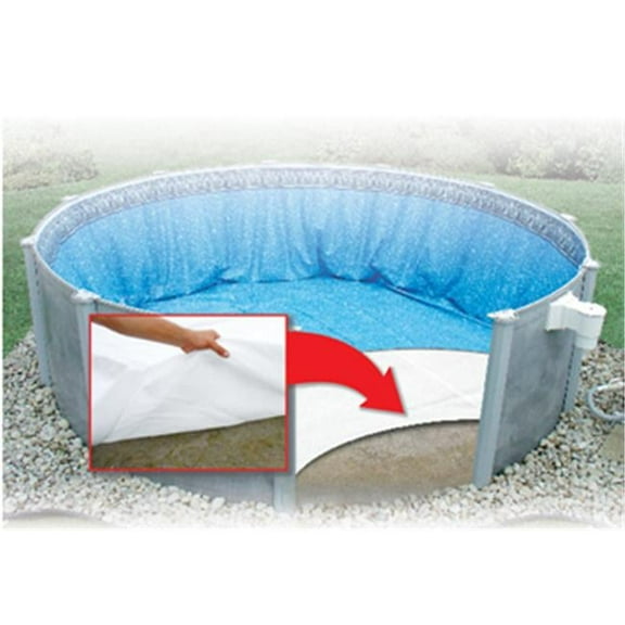 Oval Pool Liner Guard, Durable Fabric, Mold and Mildew Resistant, 12 x 24 ft