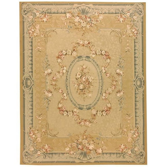 12 x 24 ft. Versa Flat Woven Area Rug - Gold & Blue