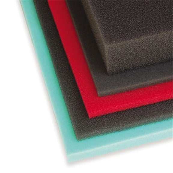 12 x 24 x 0.38 in. 30 Ppi Foam Filter Sheet - Black Coarse