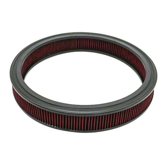 12 x 3.5 Inch Round Universal Air Cleaner Filter Washable Red Cotton