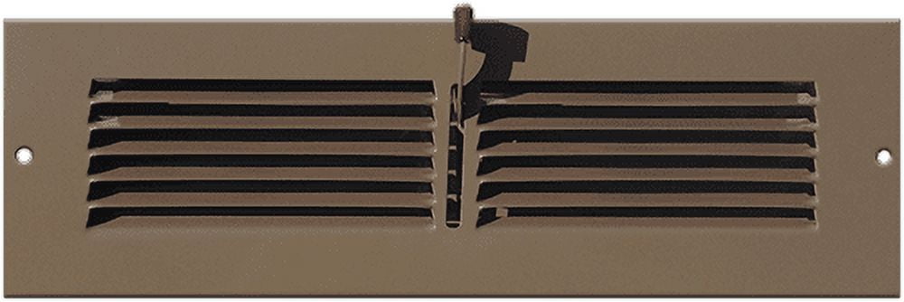 12" x 3" Brown Toe Kick Register