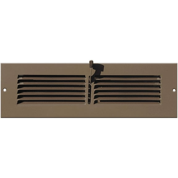 12" x 3" Brown Toe Kick Register