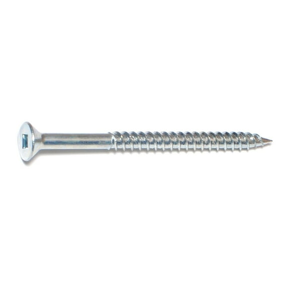 #12 x 3" Zinc Square Drive Flat Head Wood Screws WSFS-440 (20 pcs.)