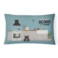 thumbnail image 1 of 12 x 3 x 16 in. Brindle French Bulldog Kitchen Scene Canvas Fabric Decorative Pillow, 1 of 1