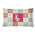 thumbnail image 1 of 12 x 3 x 16 in. Japanese Bobtail Cat Love Canvas Fabric Decorative Pillow, 1 of 1