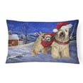 thumbnail image 1 of 12 x 3 x 16 in. Wheaten Terrier Christmas Canvas Fabric Decorative Pillow, 1 of 1