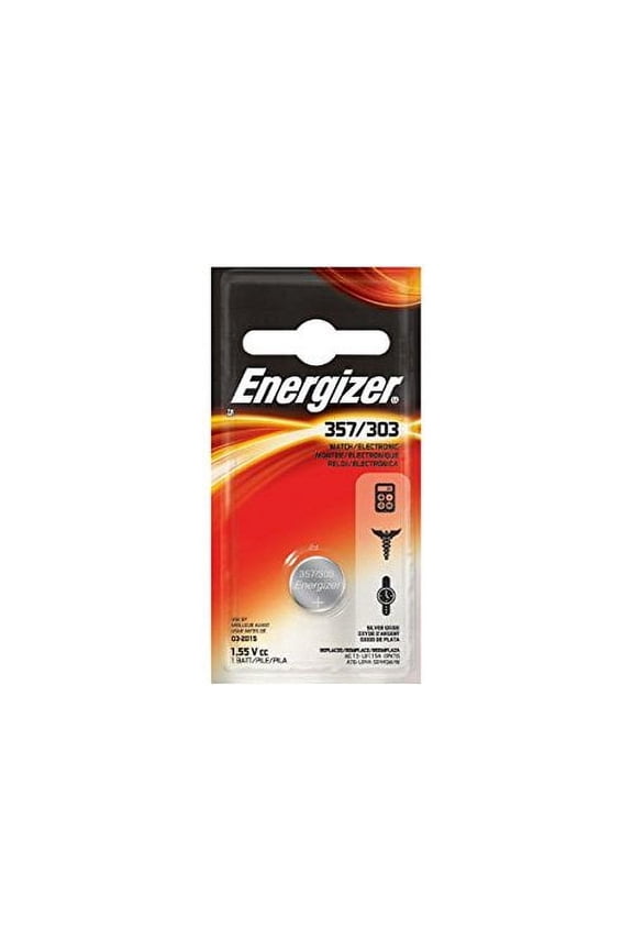12 x 303 / 357 Energizer Silver Oxide Button Batteries (LR44)