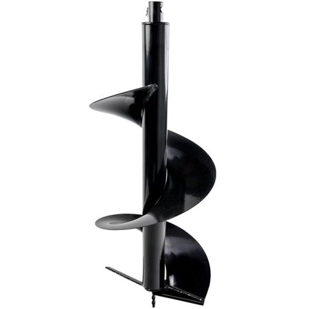 12 x 32 in. Auger Post Hole Digger Bits Deep Professional Fence Holes 0.75 in. Shaft, Black
