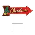 thumbnail image 1 of 12 x 36 in. Corrugated Plastic Double Sided Arrow Sign - Christmas, 1 of 1