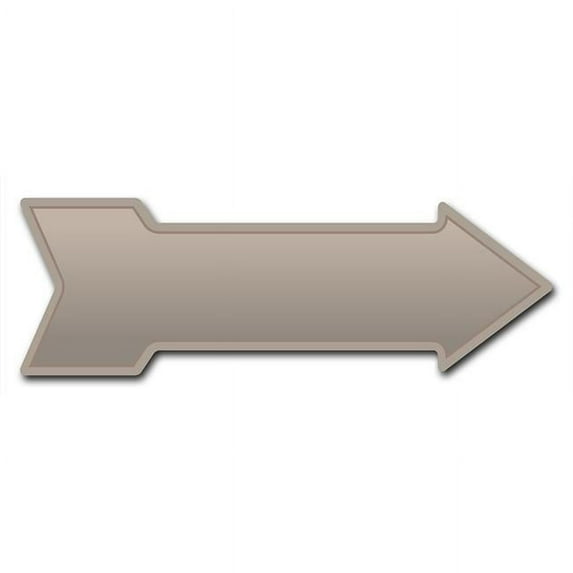 12 x 36 in. Indoor & Outdoor Decor Direction Sticker Vinyl Wall Decals - Tan - 24 in.