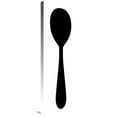 thumbnail image 1 of 12 x 36 in. Mealtime - Black on White - Spoon Art Print - BG.Studio, 1 of 1