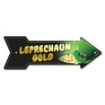 thumbnail image 1 of 12 x 36 in. Wide Leprechaun Gold Arrow Sign, 1 of 1