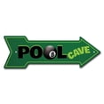 thumbnail image 1 of 12 x 36 in. Wide Pool Cave Arrow Sign, 1 of 1