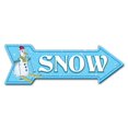 thumbnail image 1 of 12 x 36 in. Wide Snow Arrow Sign, 1 of 1