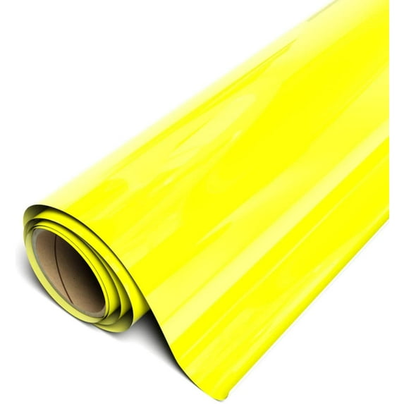 12" x 3ft ROLL - SISER EASYWEED HTV - IRON ON HEAT TRANSFER VINYL (Fluorescent Yellow)