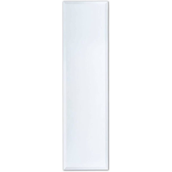 12" x 48" Frameless Full-Length Rectangle Mirror with 1" Beveled Edge