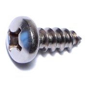 #12 x 5/8 18-8 Stainless Steel Phillips Pan Head Sheet Metal Screws SMSPSS-406
