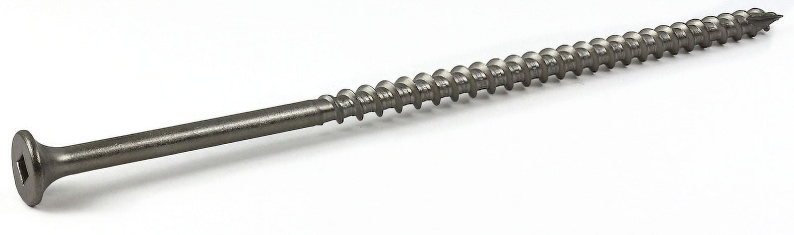 #12 x 5" Deck Screws / Square / Bugle Head / Type 17 / 18-8 Stainless Steel - 300 Piece Carton