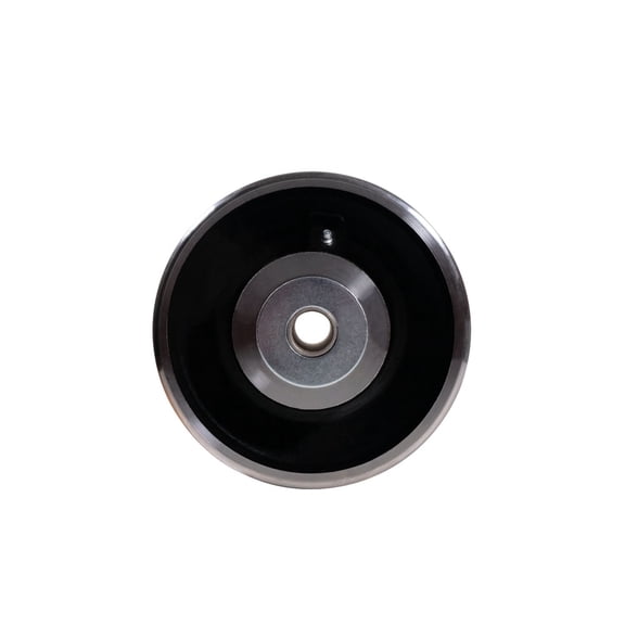 12" x 5" Heavy Duty Green Poly on Cast Iron Wheel with 1-1/4 Inch Bore - SCC