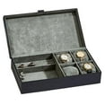 thumbnail image 1 of 12 x 6.75 in. Leather Jewelry Box, Black, 1 of 1