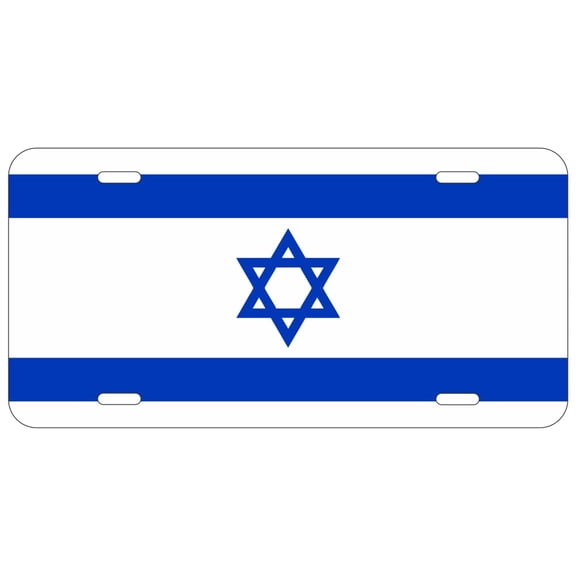 12" x 6" Aluminum License Plate – Asian Flag Designs – Durable UV-Printed Metal Car Tag for Front Plate Mounting, Garage Décor, Gifts & Collectors (Syria)