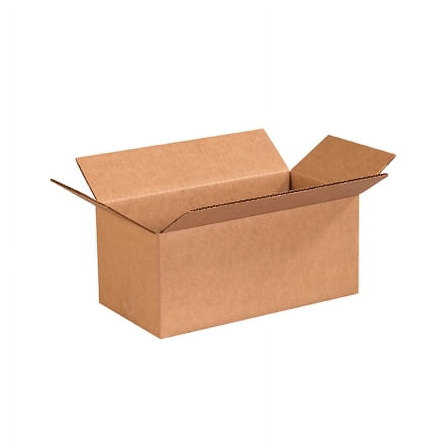 Eco-Friendly Kraft Corrugated Long Storage Boxes 12"x6"x5" - 25 Pack