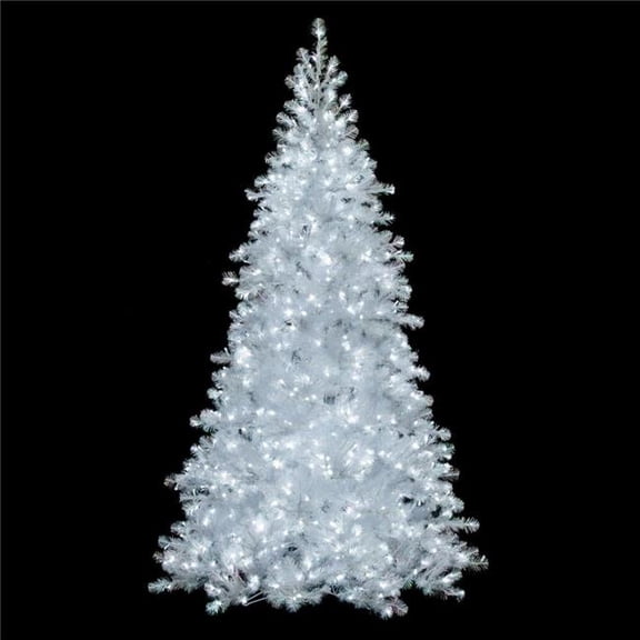 Vickerman G235691LED 12 ft. x 68 in. White Iridescent Spruce WA11700PW Christmas Tree