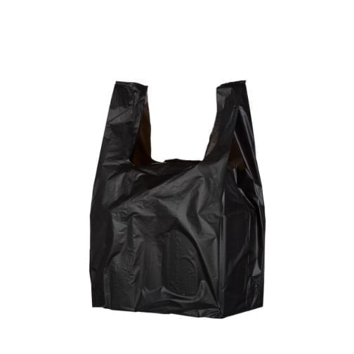 Watson Distributing 12 x 7 x 22 Black Ldpe Plastic Bag 2.25Mil Reusable 200/Case