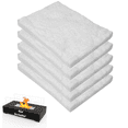 thumbnail image 1 of 12" x 8" x 1" Thick - Ceramic Wool Wick for Tabletop Fire Pit - 5 Pack - Ceramic Wool Sponge to Extend Burn Time - Ceramic Fiber Insulation for Bioethanol Fuel Fireplaces, Portable Tabletop Fire Pits, 1 of 9