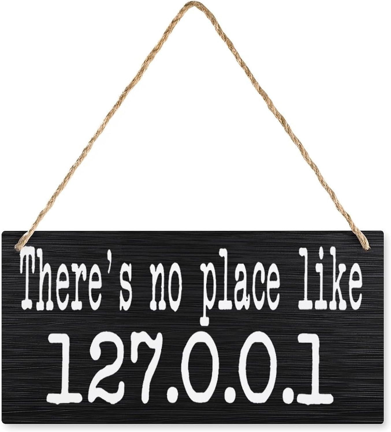 12 x 8 Inch Rustic Wooden Computer Science Sign, Theres No Place Like ...