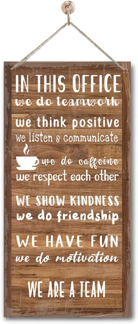 12 x 8 Inch We are A Team Motivational Sign I1 - Hanging Wooden Team ...