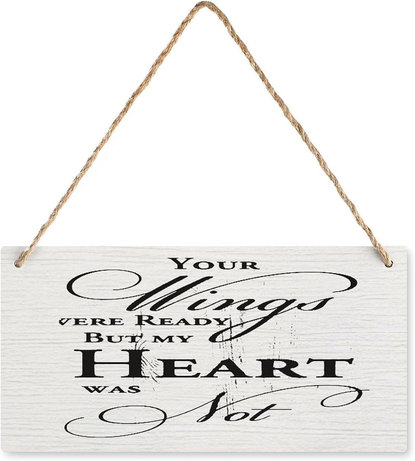 12 x 8 Inch Wooden Hanging Plaque, Memorial Quote Sign, Wall & Door ...