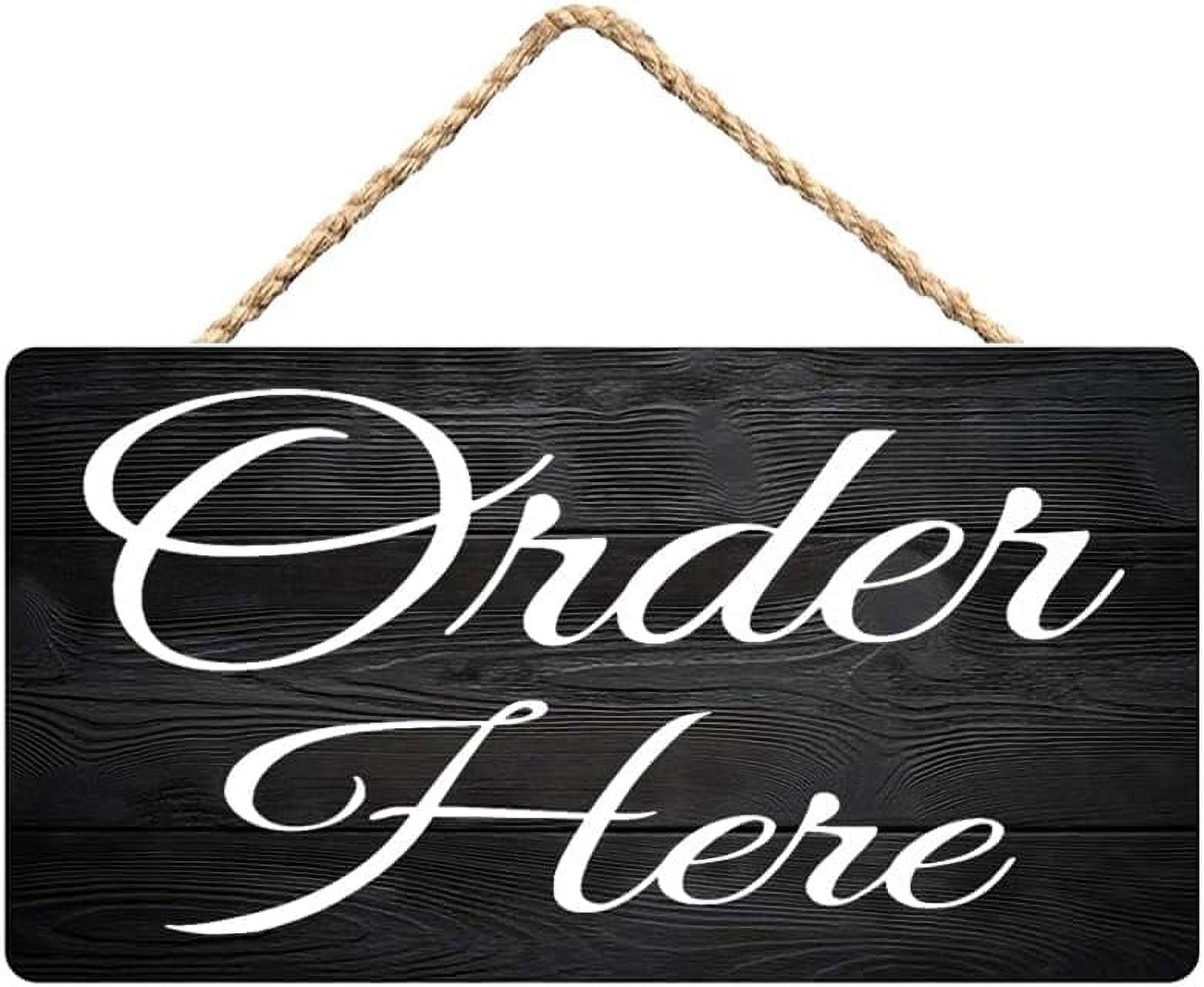 12 x 8 Inch Wooden Hanging Sign, order here marker, wall decor for ...