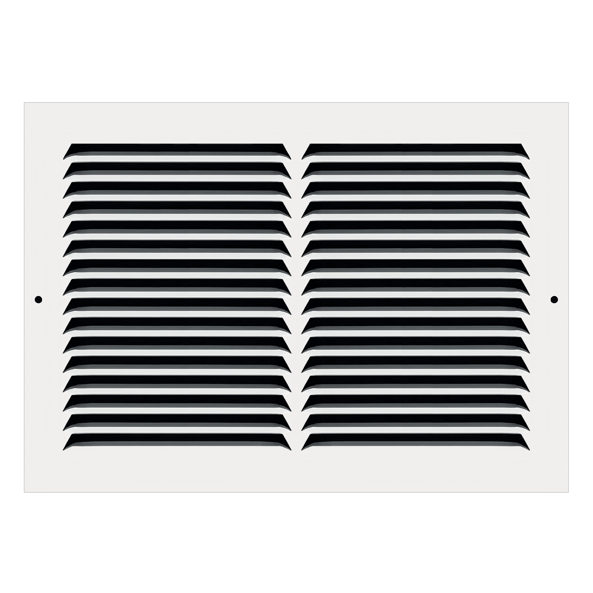 Truaire 12" x 8" White Steel Wall Return Air Grille, Painted Finish