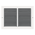 thumbnail image 1 of 12" x 8" TruAire White Steel Wall Return Air Grille, 1 of 5