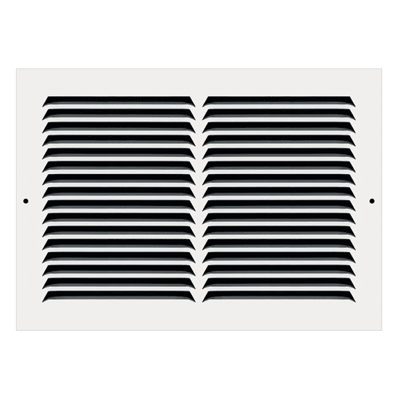 12" x 8" TruAire White Steel Wall Return Air Grille