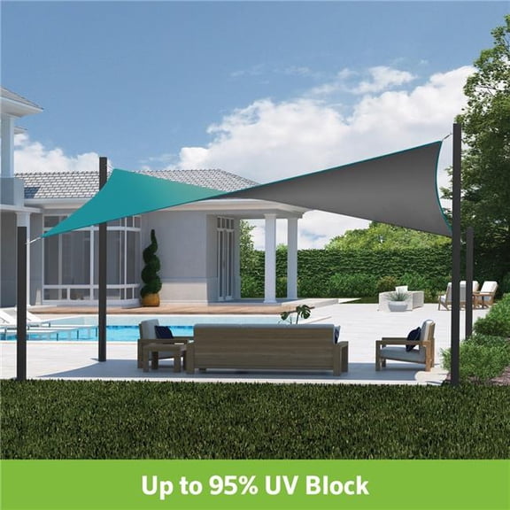 12 x 8 ft. Dual Shade Square Sail Kit, Maldives