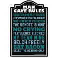 thumbnail image 1 of 12 x 8 in. Decal - Man Cave Rules, 1 of 1