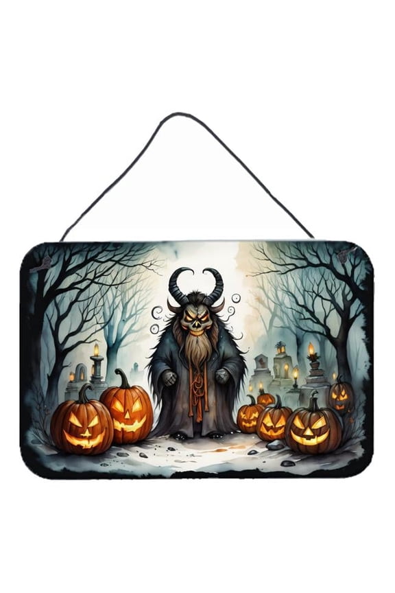 12 x 8 in. Unisex Krampus The Christmas Demon Spooky Halloween Wall or Door Hanging Prints