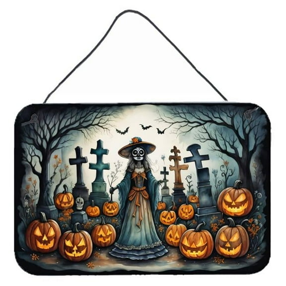 12 x 8 in. Unisex La Catrina Skeleton Spooky Halloween Wall or Door Hanging Prints