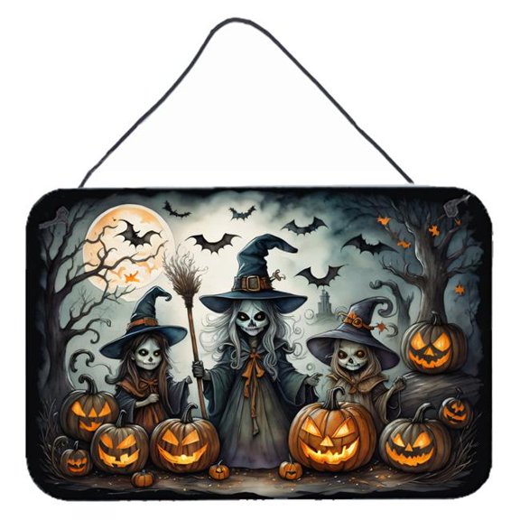 12 x 8 in. Unisex Witches Spooky Halloween Wall or Door Hanging Prints